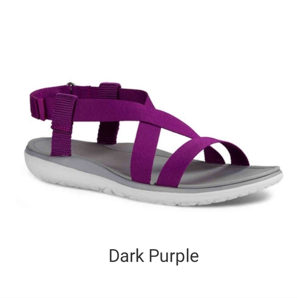 Teva Terra Float Livia Dark Purple Sandals - Women's Size 9 - Picture 2 of 8